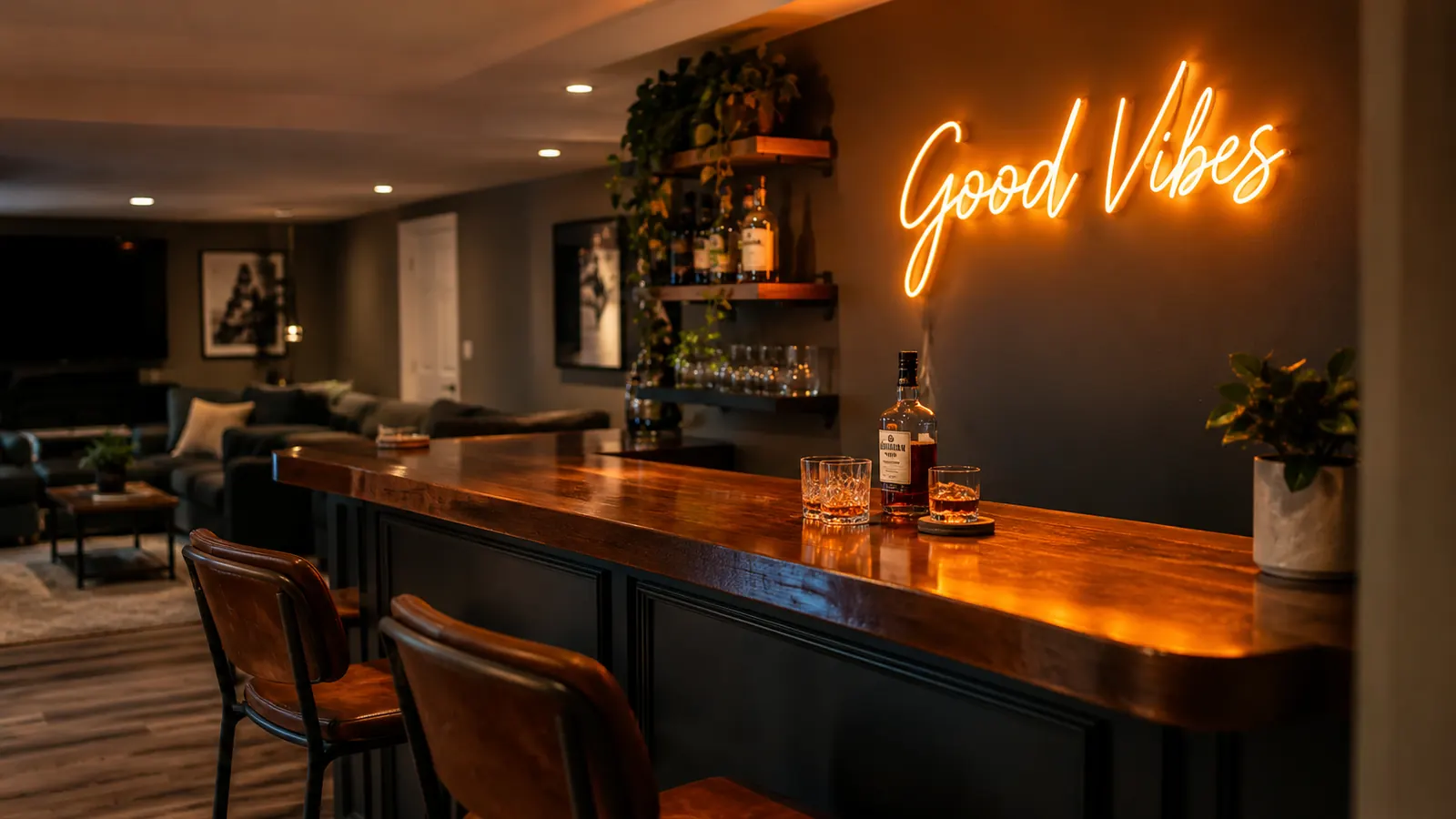 TAADEEBO Custom Neon Sign Review: 6 Months on the Wall of a Home Bar